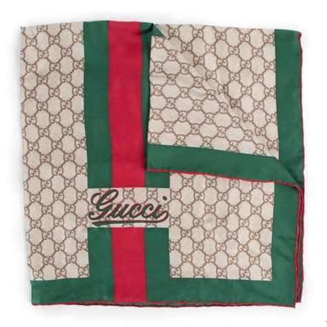 authentic gucci silk scarf tag|gucci scarf unisex.